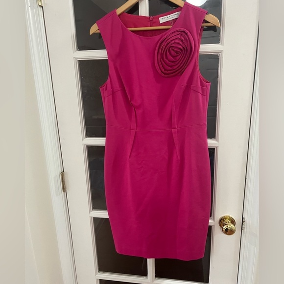 Trina Turk Romanced Ponte Rose Pink Dress - Size 8 - Picture 2 of 10